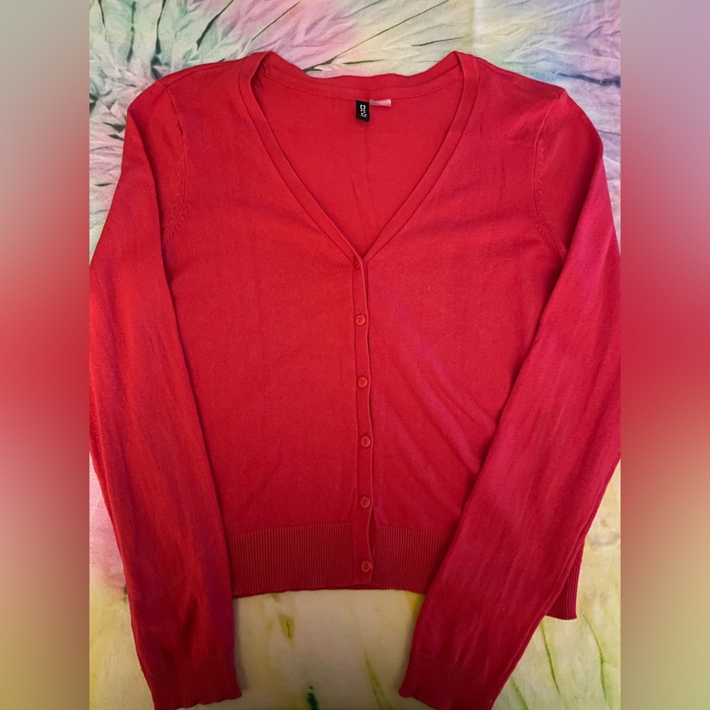 H&M Red Cardigan - Medium